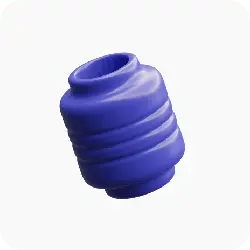 Blue Spiral Vase - spiral - Transparent Layer PNG