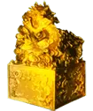 Golden Lion Statue - lion - PNG Images