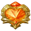 Heart Gem Badge - Free PNG