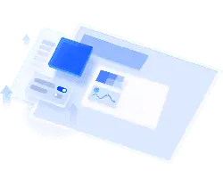 Blue Square Icon - minimalistic - No Watermark PNG