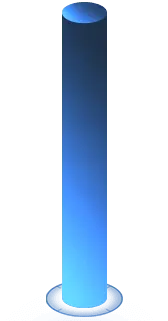 Blue Cylinder Lamp Post - lighting - High Resolution PNG