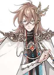 Golden-haired anime character - glasses - High Resolution PNG