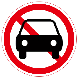 Red Prohibition Sign - red - High Resolution PNG