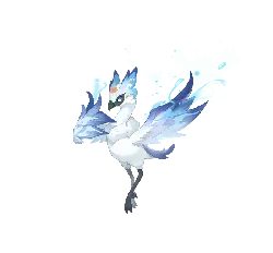 Ice Phoenix - mysterious - mythical creature - High Resolution PNG