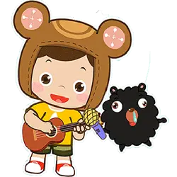 Child with Bear Ears Hat - hat - PNG