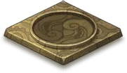 Gold Circular Ornament - gold - No Watermark PNG