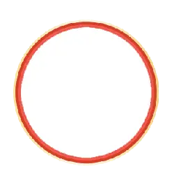 Red Ring - red - border - No Background PNG