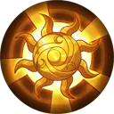 Sun Badge - pattern - Transparent Background PNG