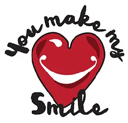 Smiling Red Heart - red - PNG Images