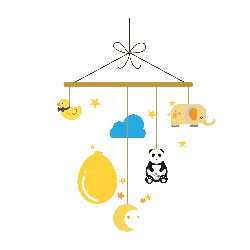 Baby Mobile - stars - Transparent Layer PNG