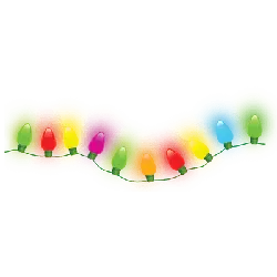 Colorful Christmas Lights - christmas - High Resolution PNG