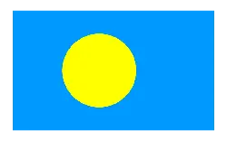 Blue Background Yellow Circle Pattern - visual focus - High Resolution PNG