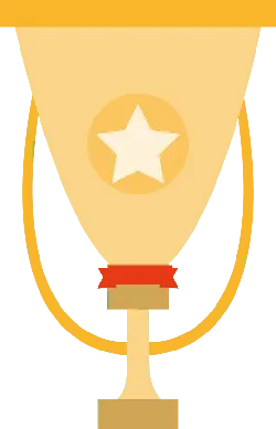 Trophy - gold - star - No Background PNG