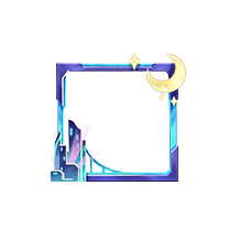 Moon and Star Frame - moon - Transparent Layer PNG