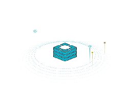 Blue Cube - technology - Transparent Background PNG