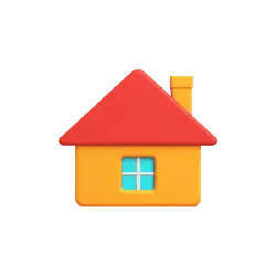 Colorful Small House - icon - PNG