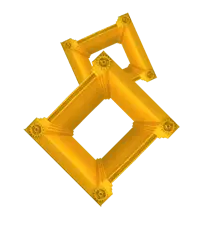 Golden Number 8 - gold - Free PNG