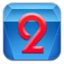 Number 2 - icon - blue - Transparent Layer PNG
