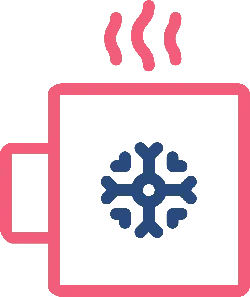 Hot Drink Cup - snowflake - Transparent Background PNG