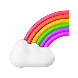 Rainbow and Clouds - nature - Transparent Layer PNG