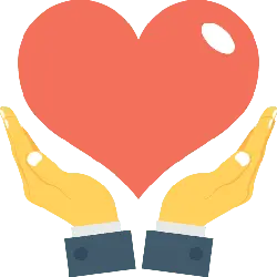 Hands Holding Heart - Designer's Pick PNG