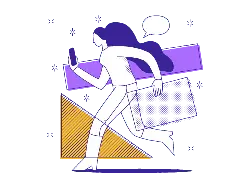 Running Woman - phone - High Resolution PNG