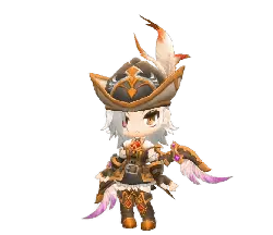 White Hair Pirate Girl - hat - Lossless PNG