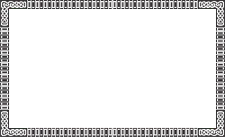 Decorative Black Border Pattern - symmetry - Lossless PNG