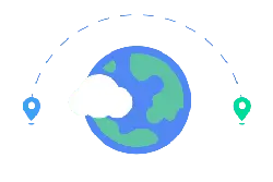 Earth and Cloud - green - PNG