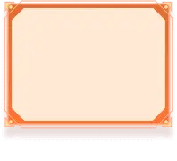 Orange Border Rectangle - orange - High Resolution PNG