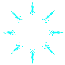 Blue Star Pattern - abstract - No Background PNG