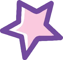 Purple Star - pattern - PNG