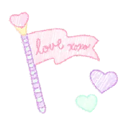 Love Flag - heart - High Resolution PNG