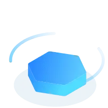 Blue Hexagon - Fast Download PNG