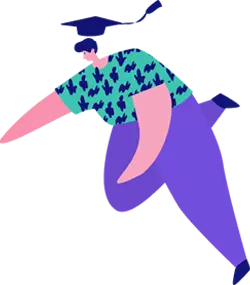 Cartoon Character in Green Top and Purple Pants - minimalist style - Free Download PNG