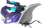 Purple Mechanical Being - robot - No Background PNG