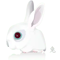 White Rabbit - rabbit - cartoon - High Resolution PNG