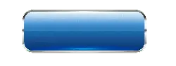 Blue Button - metal frame - High Quality PNG