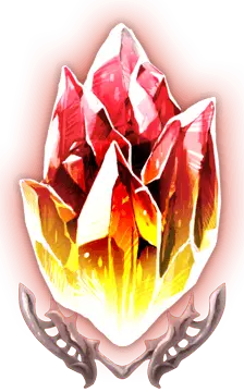 Red Crystal Flower - magic - No Background PNG