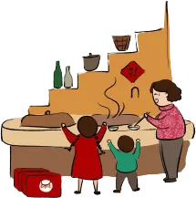 Family Cooking - kitchen - No Background PNG