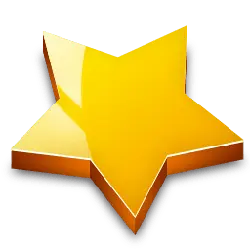 Gold Star - logo - decoration - High Resolution PNG