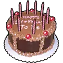 Birthday Cake - red - sweet - Transparent Layer PNG