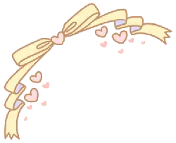 Bow and Heart Decoration - pink - High Resolution PNG