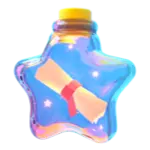 Star-shaped Bottle with Scroll - magic - PNG Images