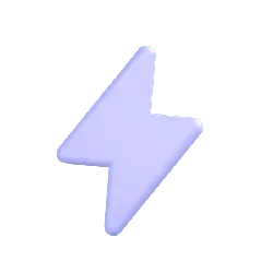 Lightning Bolt Symbol - purple - Transparent Layer PNG