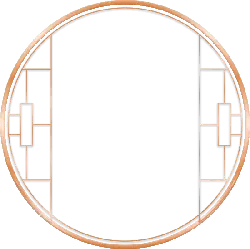 Copper Circle Pattern - minimalism - Transparent Background PNG