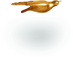 Golden Bird - flying - Free Download PNG