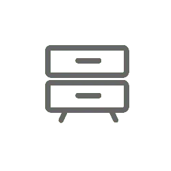 Cabinet with Drawers - modern - PNG