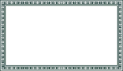 Black Rectangle Border Pattern - symmetrical - No Watermark PNG