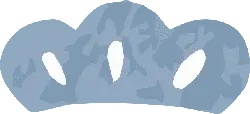 Cloud - blue - Transparent Background PNG